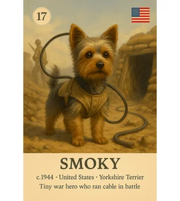Smoky – A kis yorkie, aki kábelt fűzött a háborúban / Híres kutyák 5. rész 